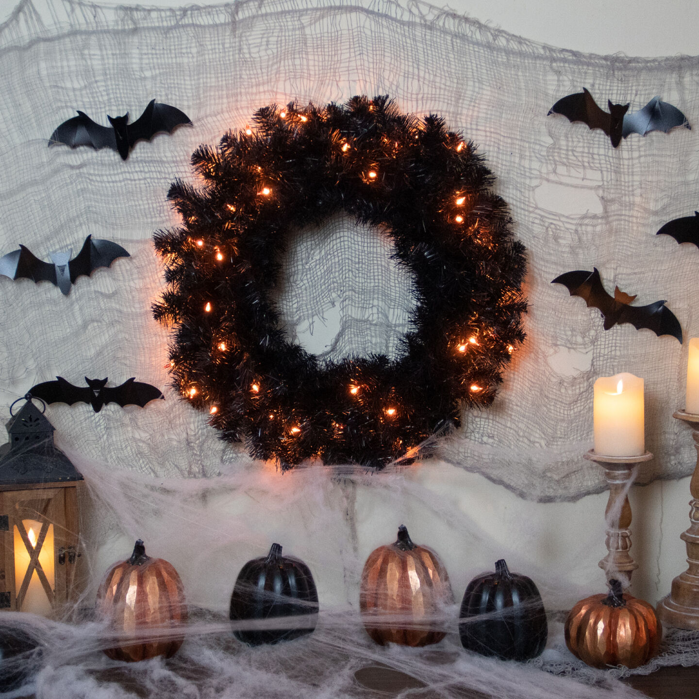 black wreath